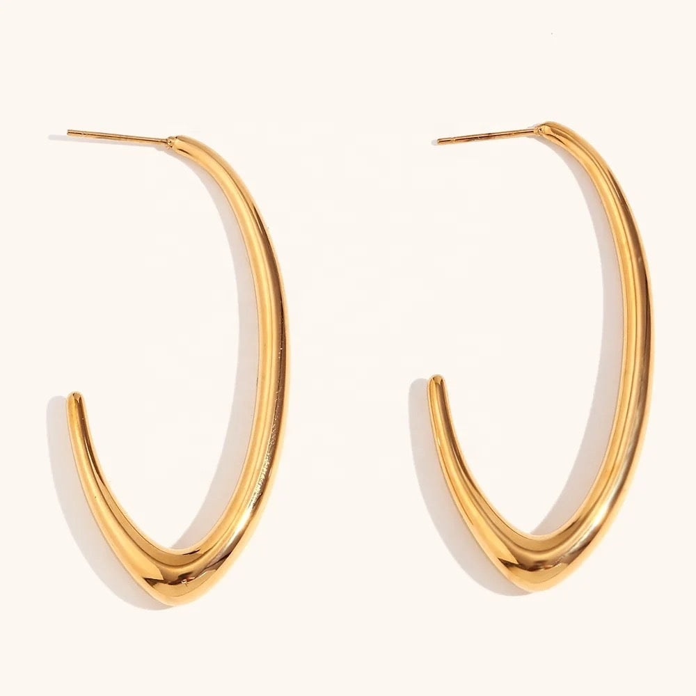 Lexa Gold Big Hoops