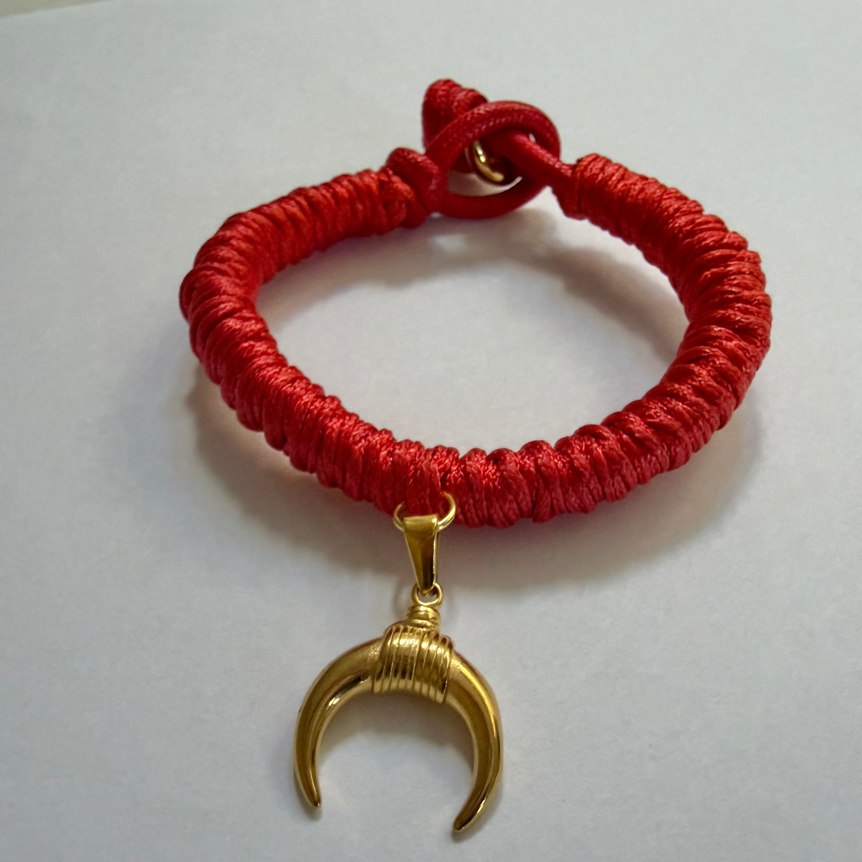 Nataly Red Macrame Bracelet