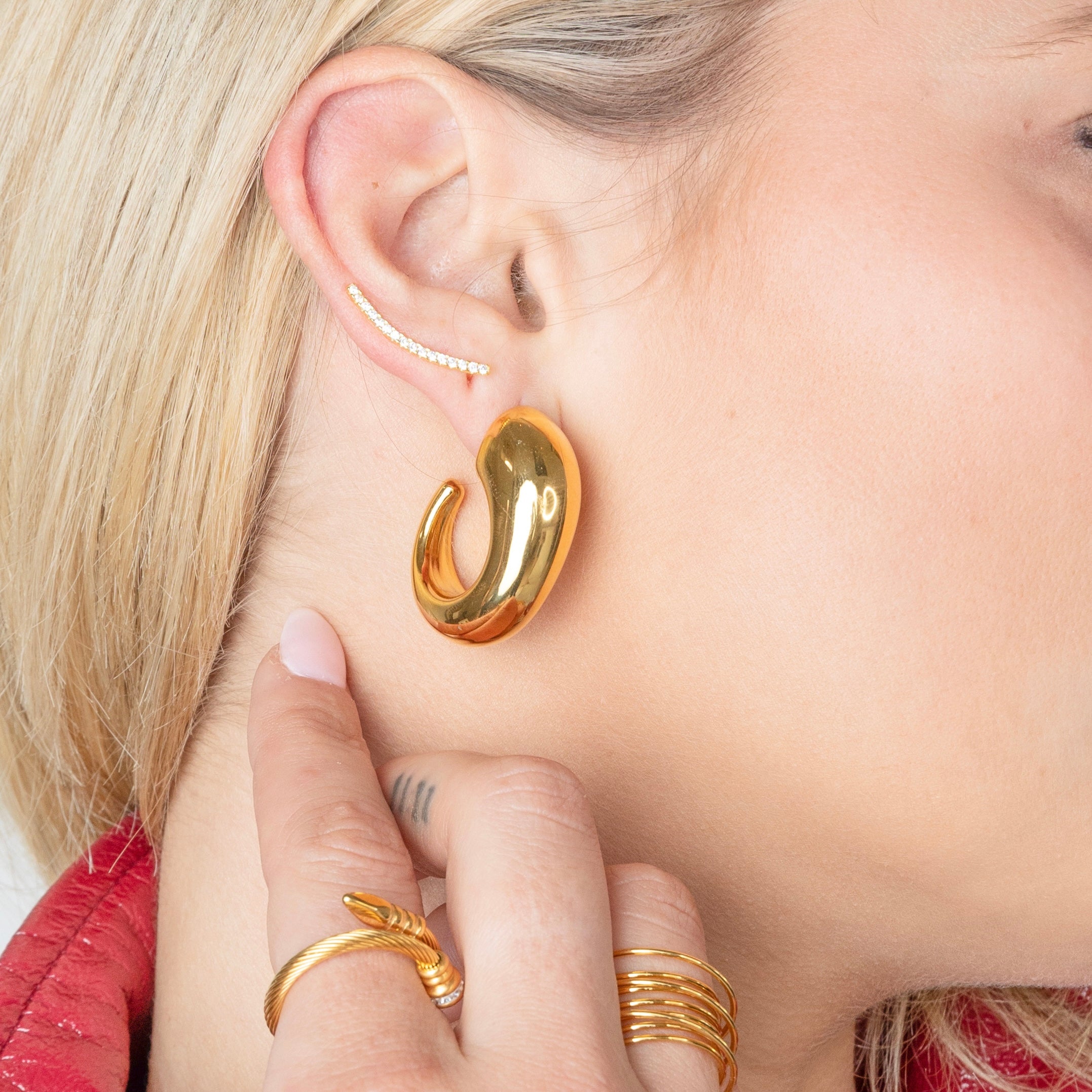 Ariel Gold Hoops