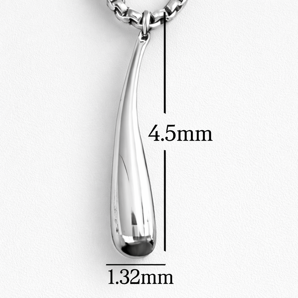 Drop Silver Necklace