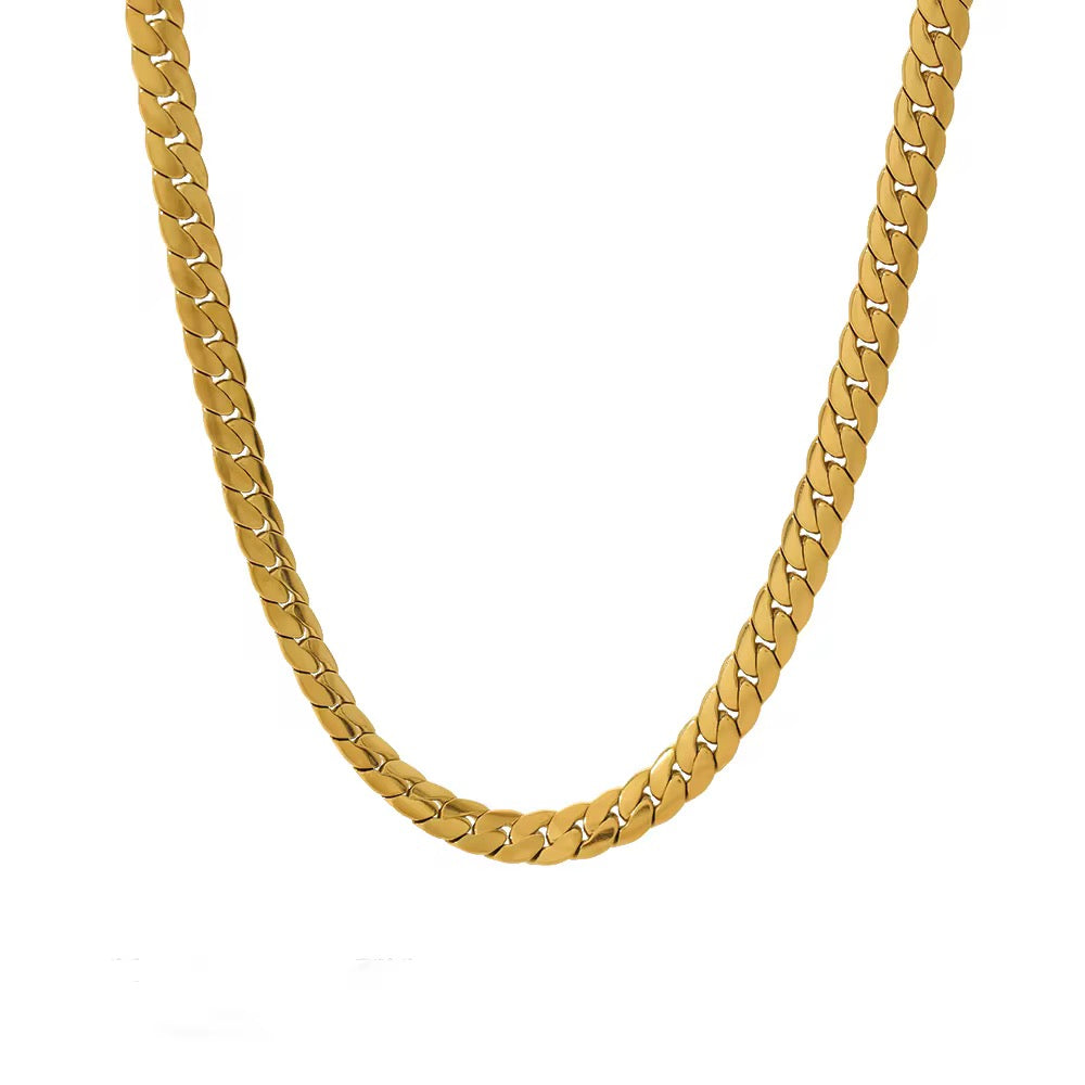 Tessa Flat Gold Necklace