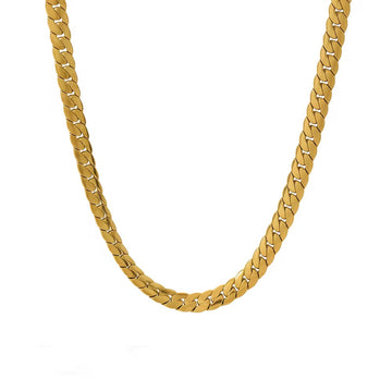 Tessa Flat Gold Necklace