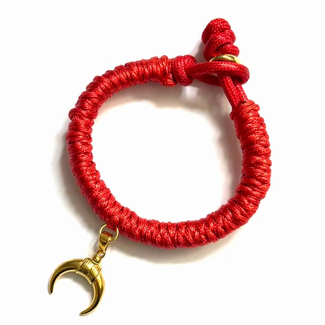 Nataly Red Macrame Bracelet