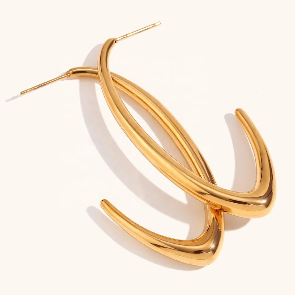 Lexa Gold Big Hoops