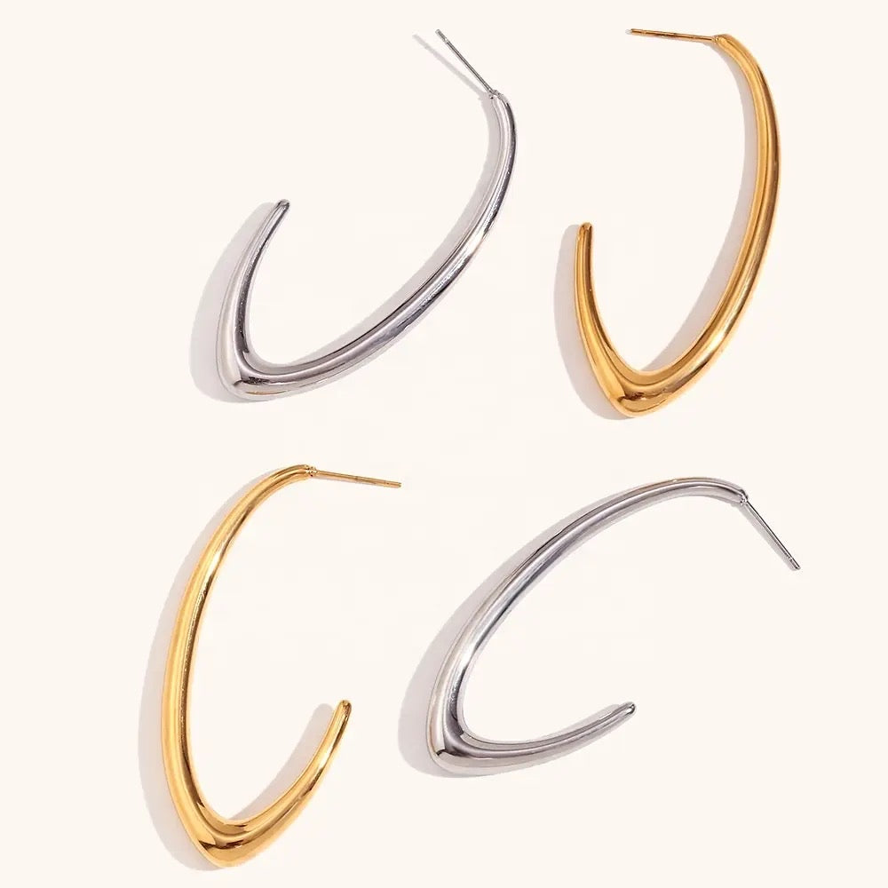 Lexa Gold Big Hoops