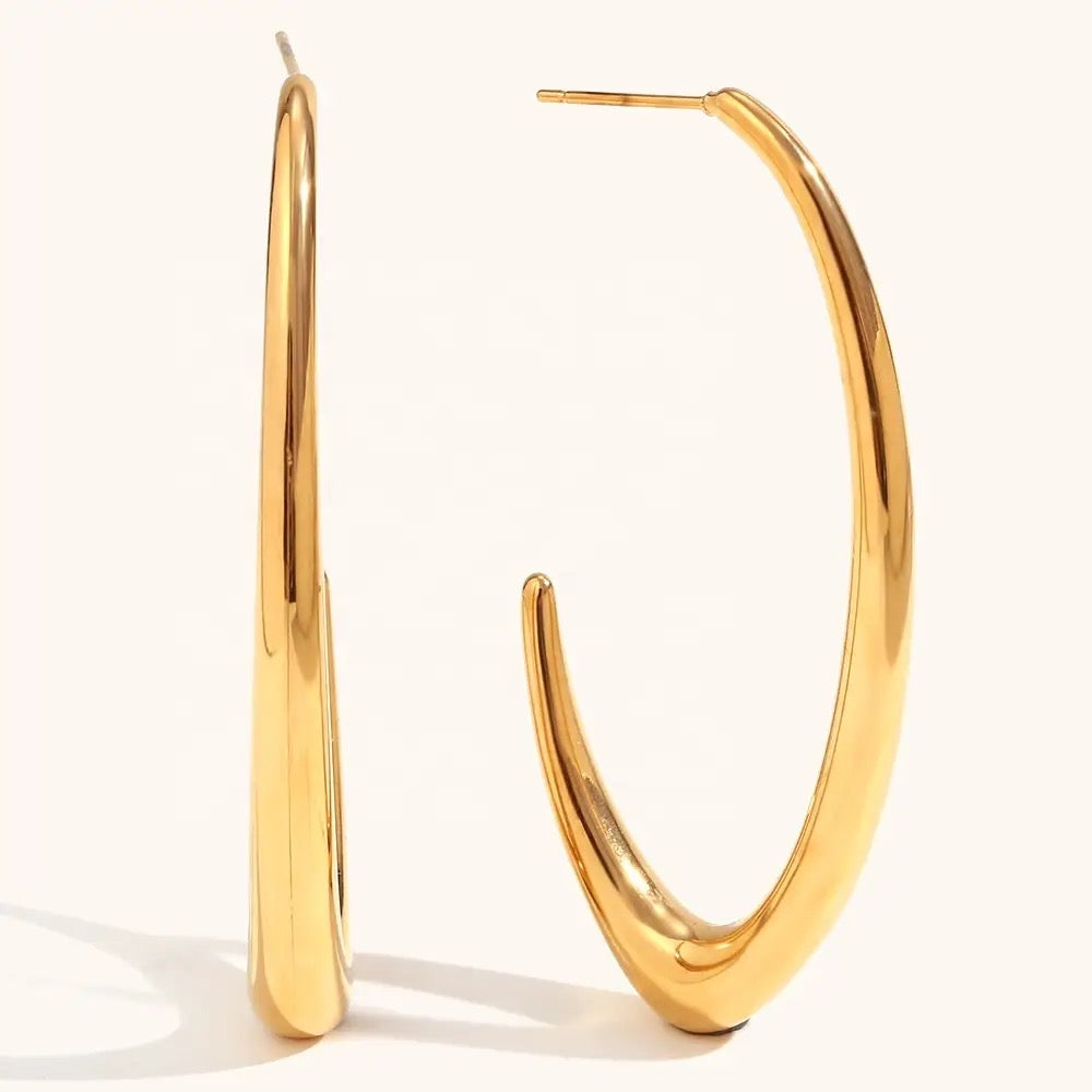 Lexa Gold Big Hoops