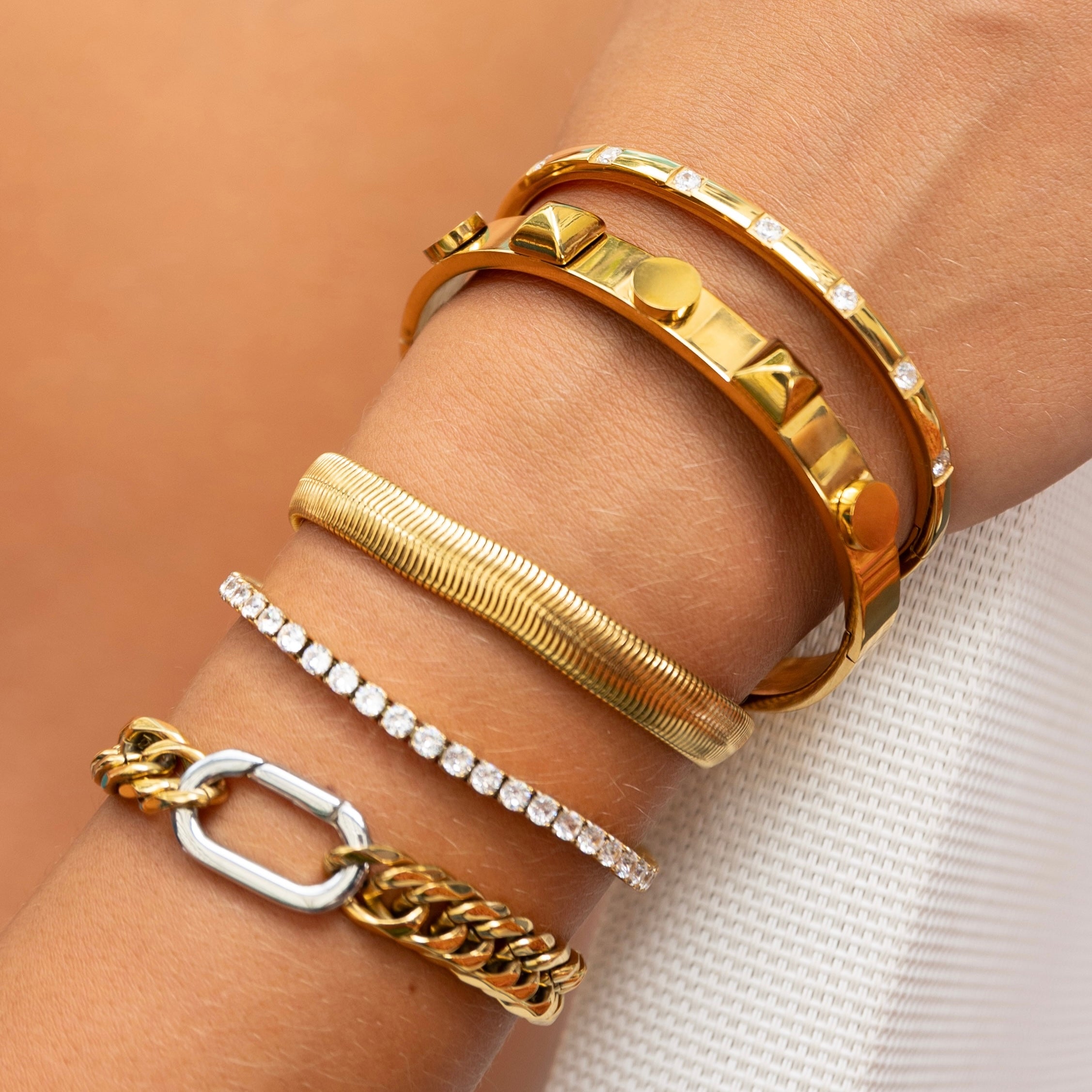 Grace Gold Tennis Bracelet