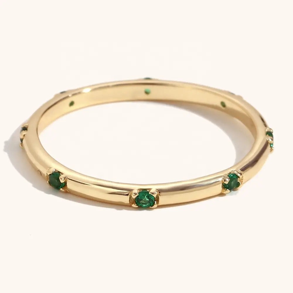 Fay Green Thin Ring