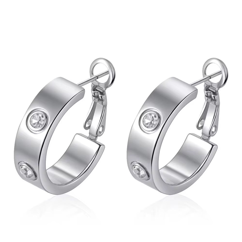Jackie Silver Earrings
