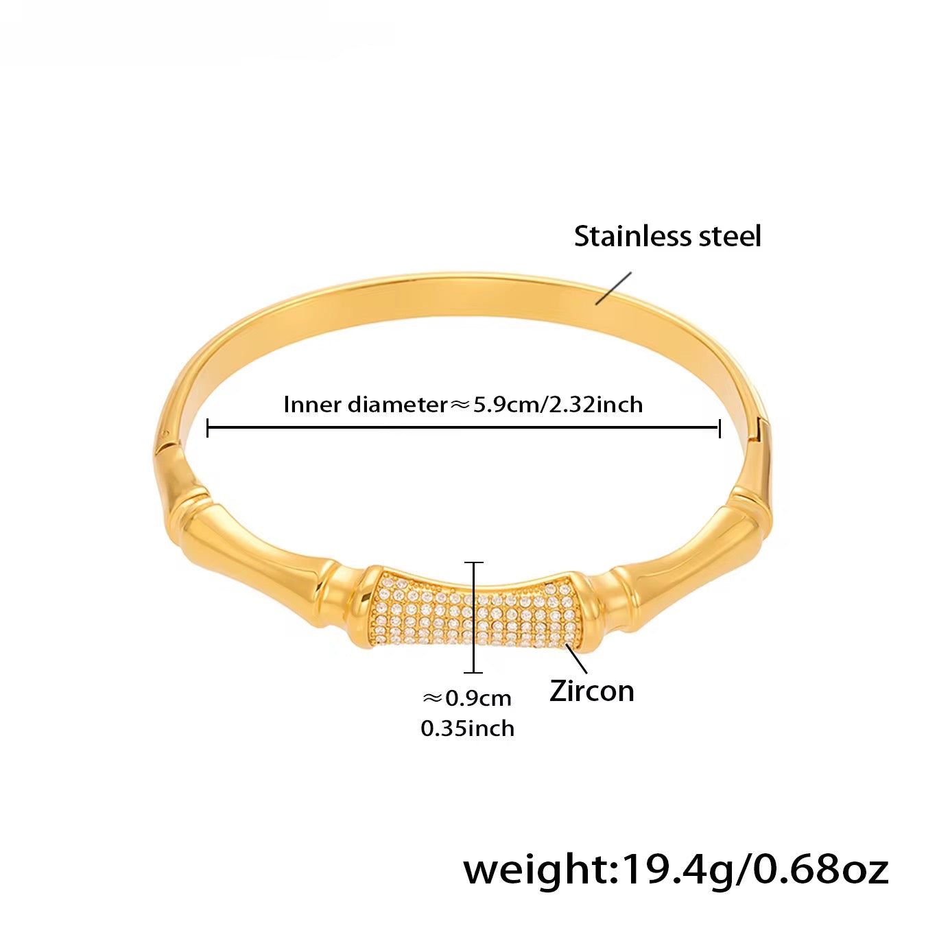 Ava Gold Bangle