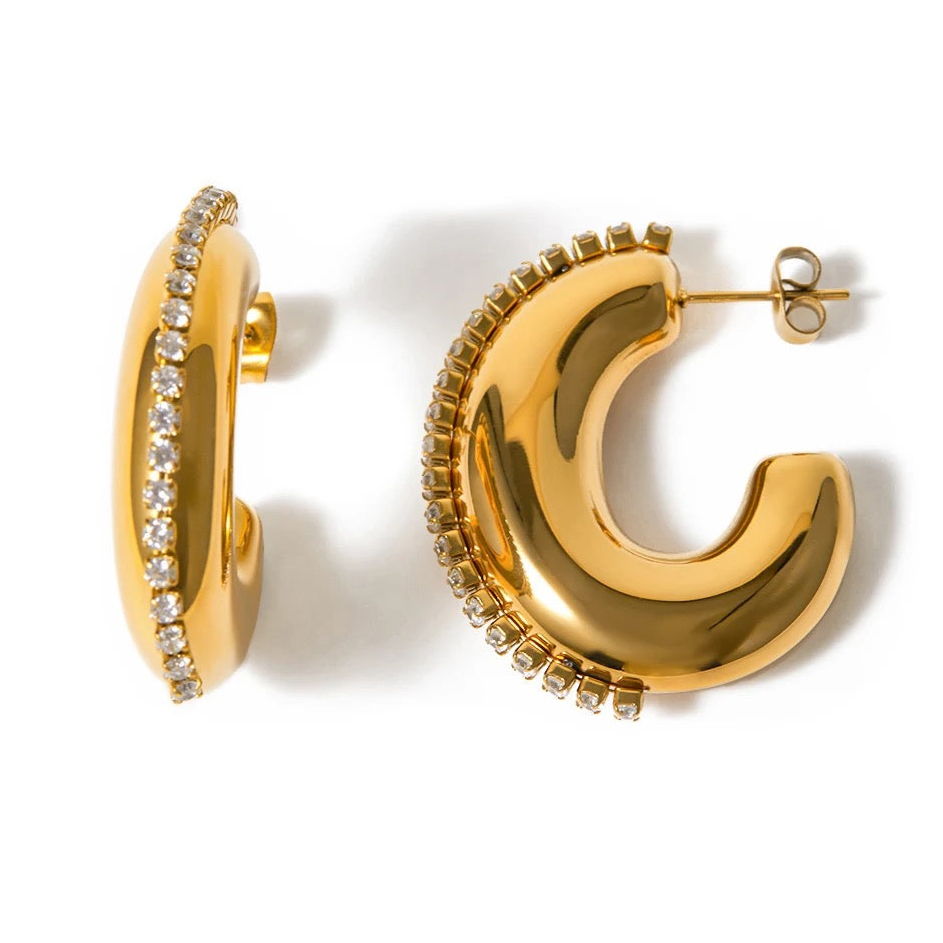 Cynthia Gold Hoops