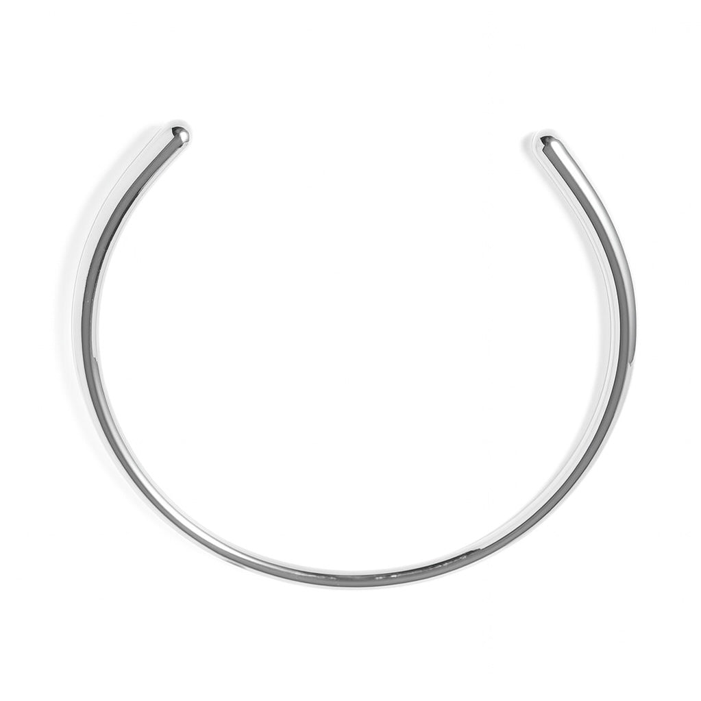 Aria –  Silver Tube Choker Necklace
