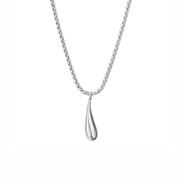 Drop Silver Necklace