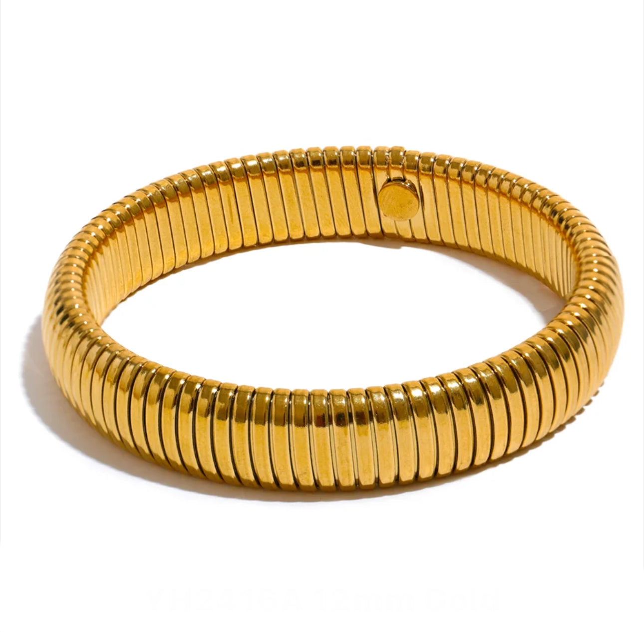  Python Round Gold Bracelet