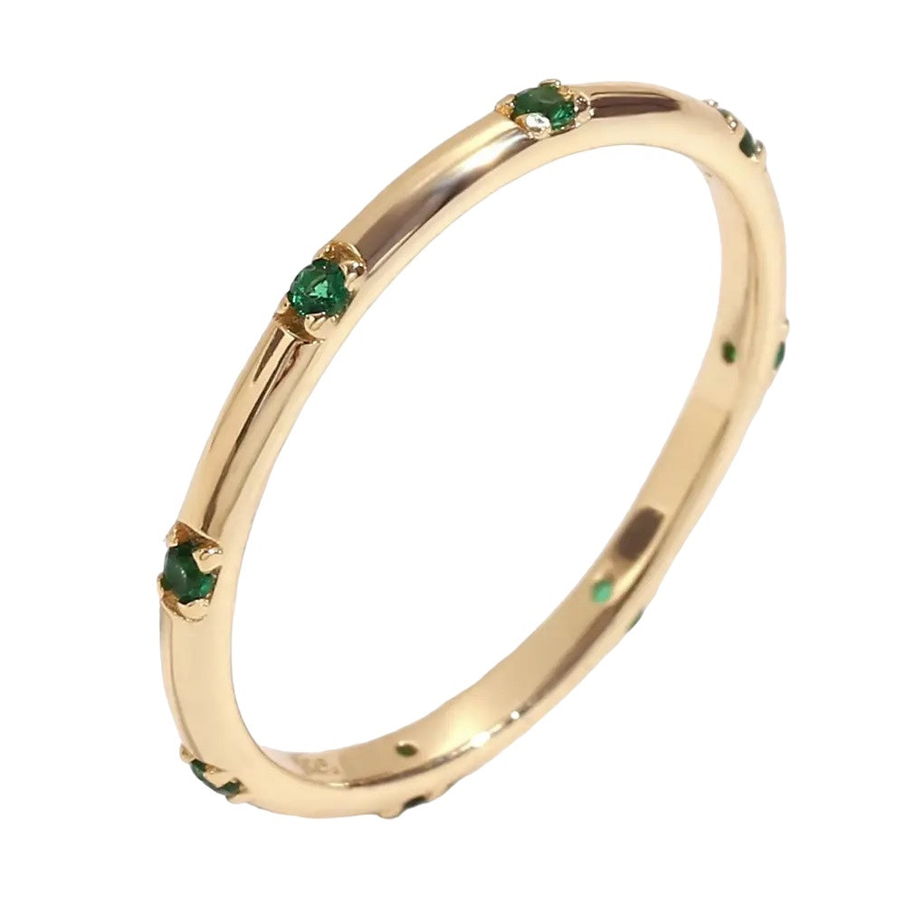 Fay Green Thin Ring