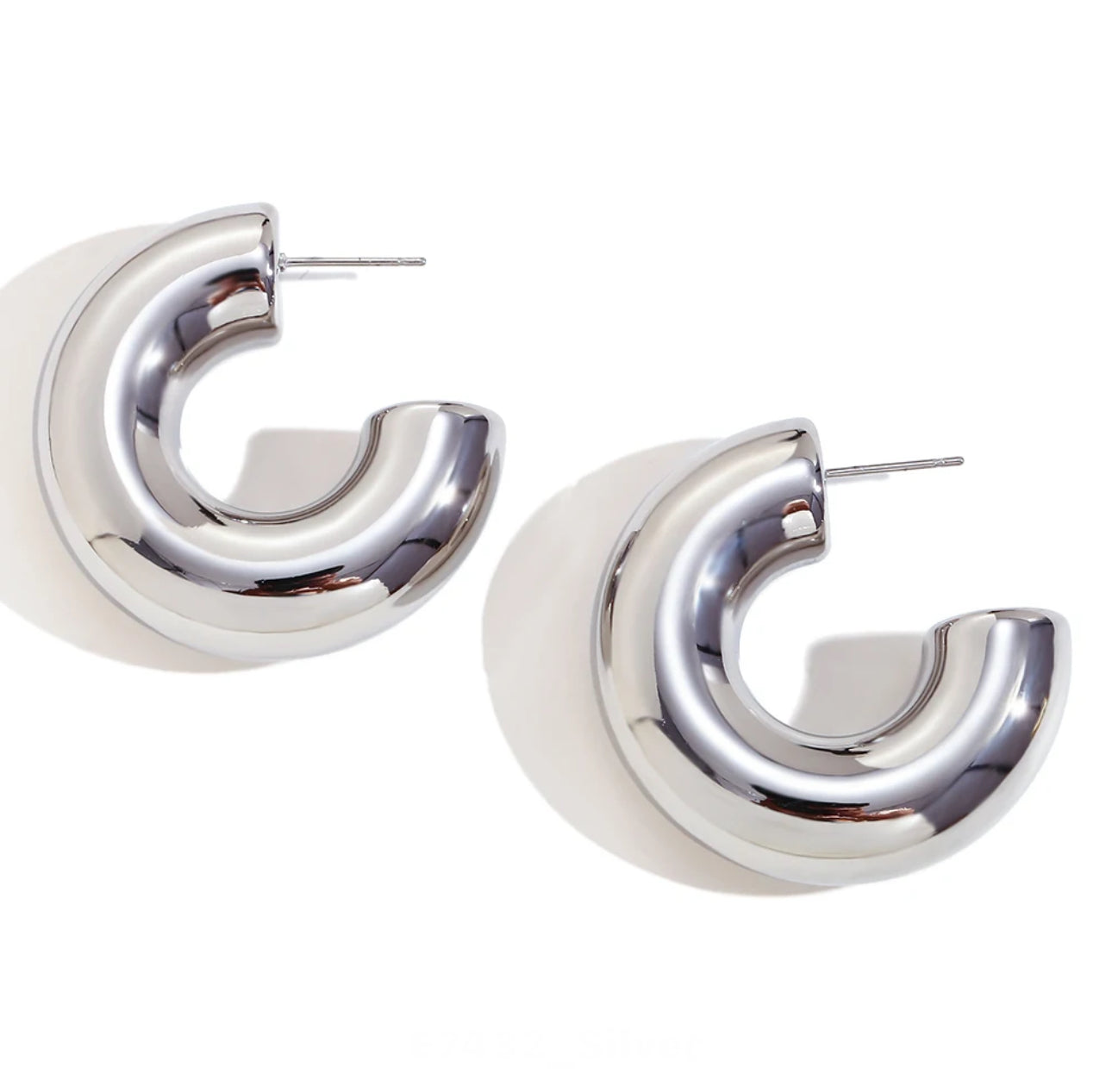 Laura Silver Hoops