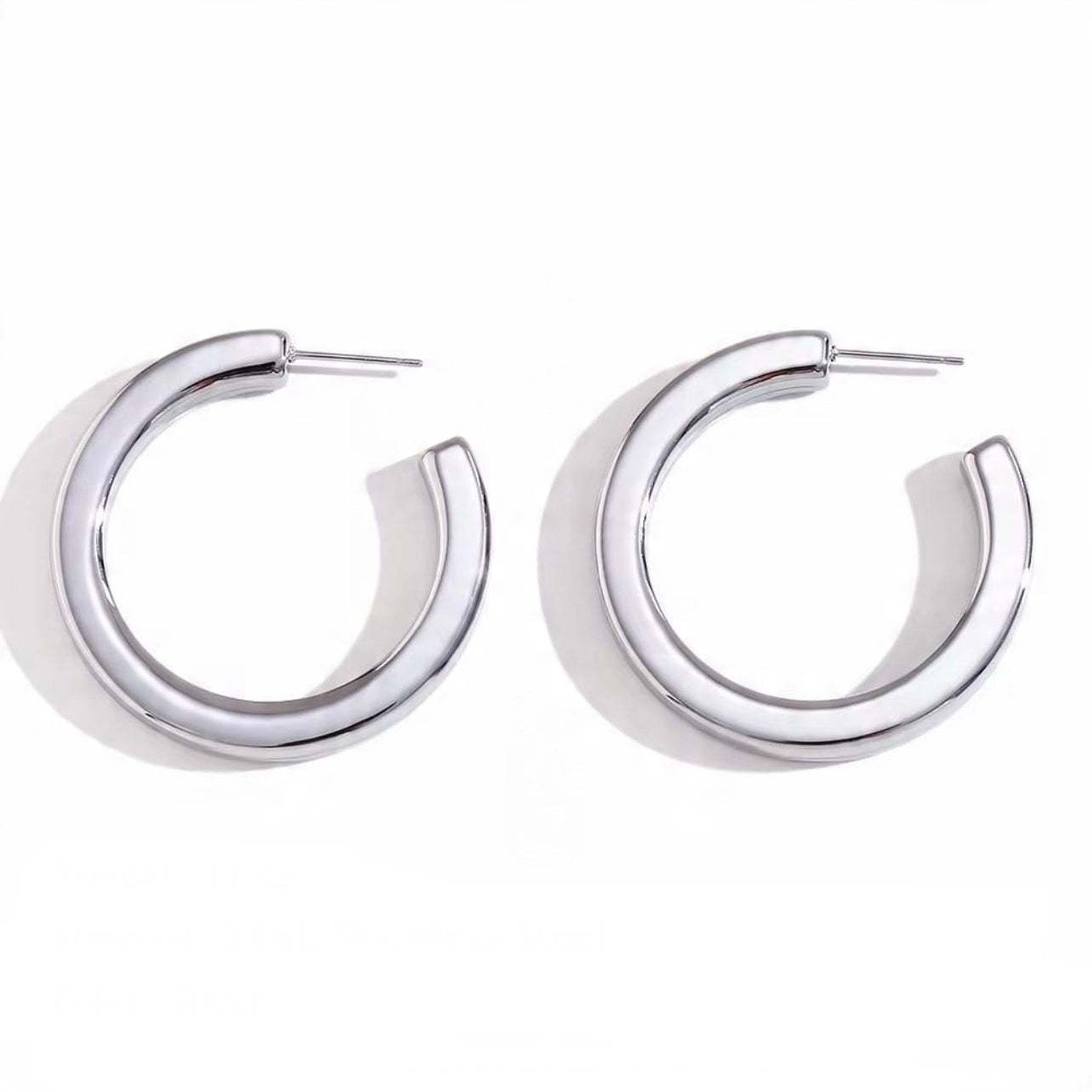 Gema Silver Hoop
