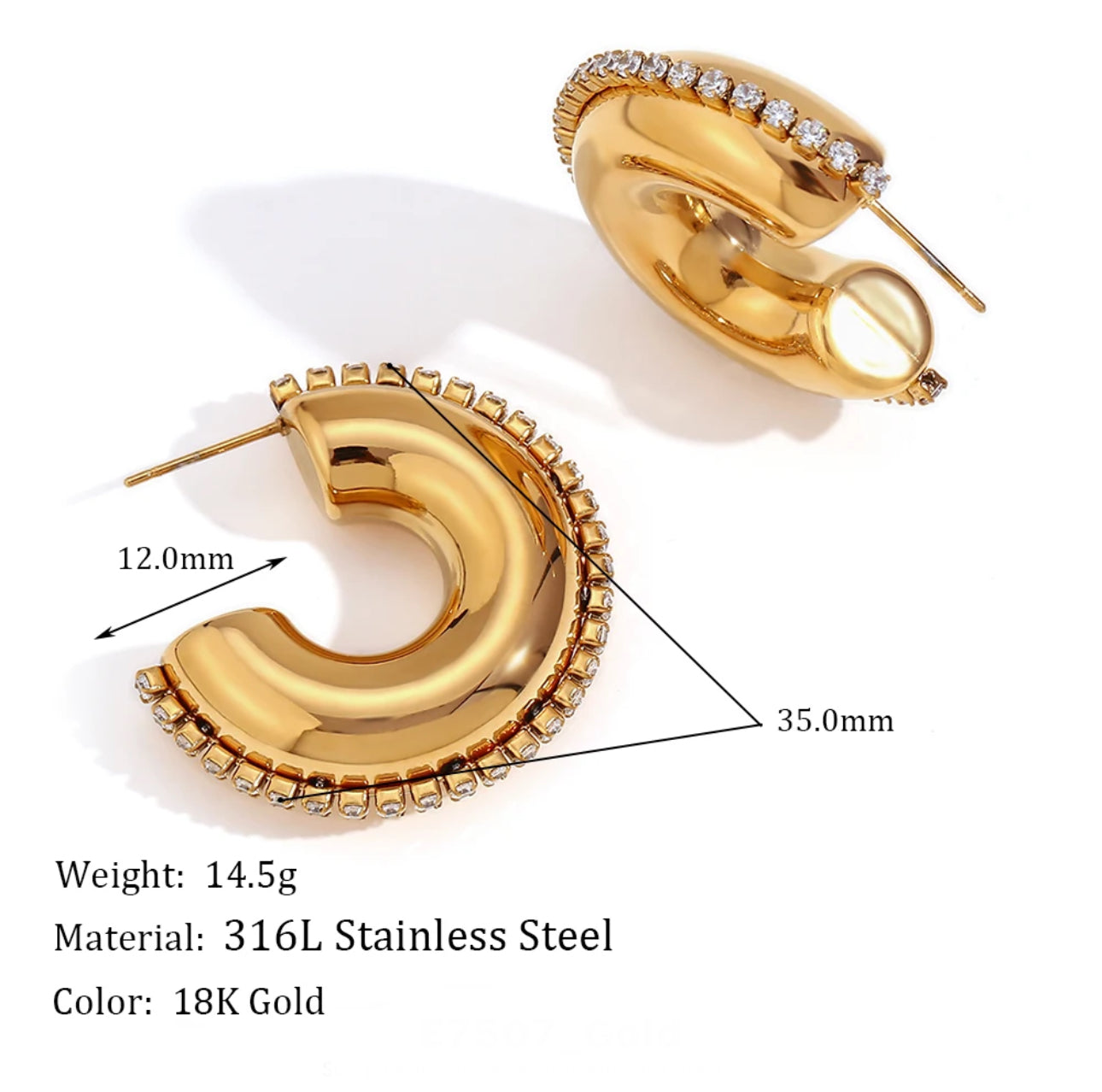 Cynthia Gold Hoops