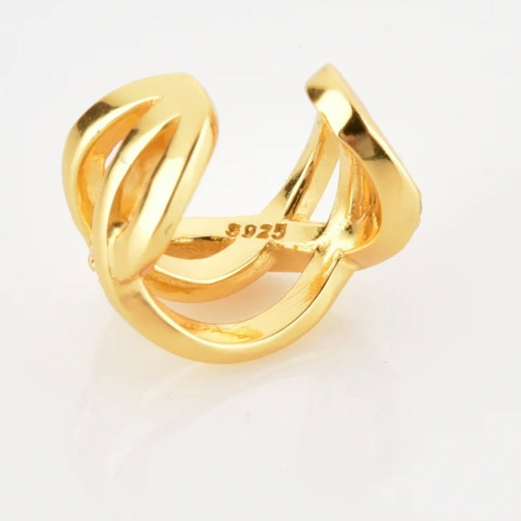 Simone Gold Silver Cuff