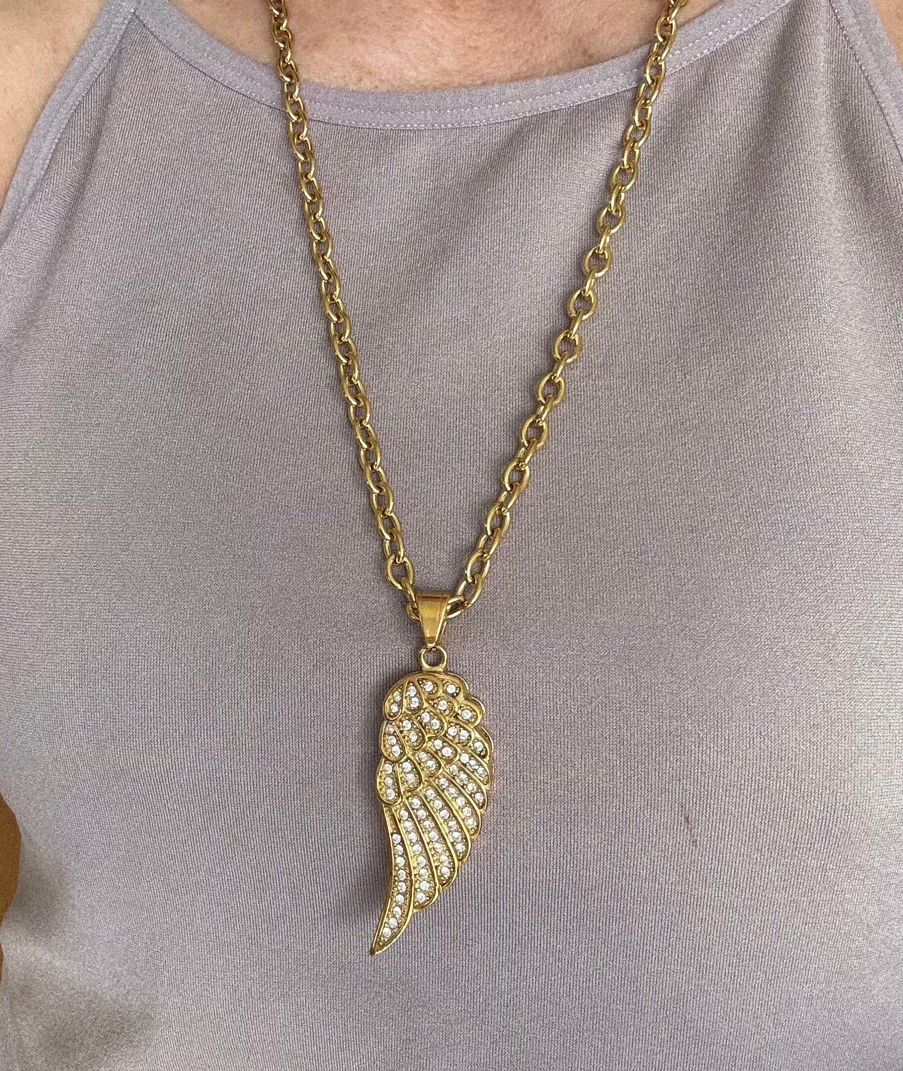 Wing Long Necklace
