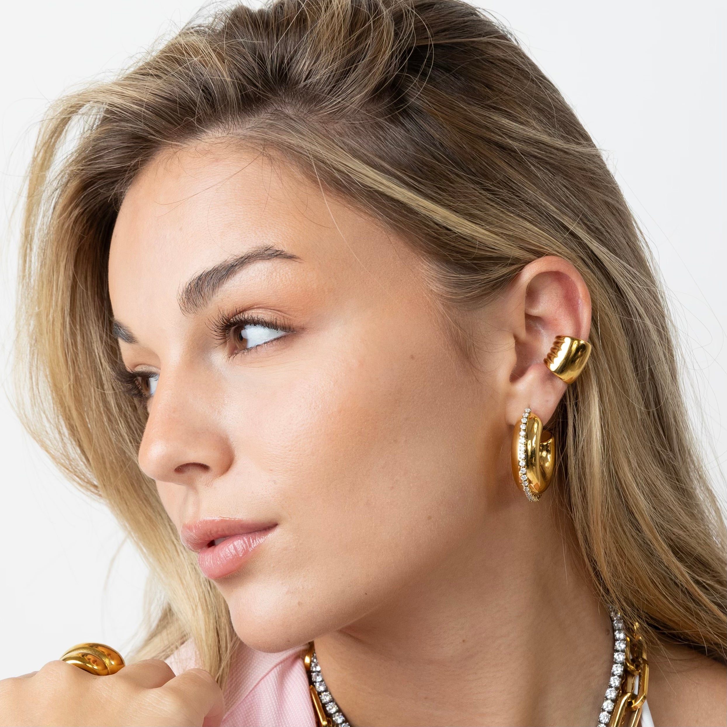 Cynthia Gold Hoops