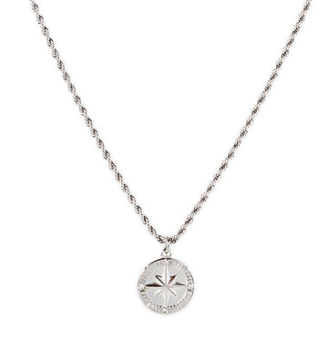 Kelly Rope Silver Necklace