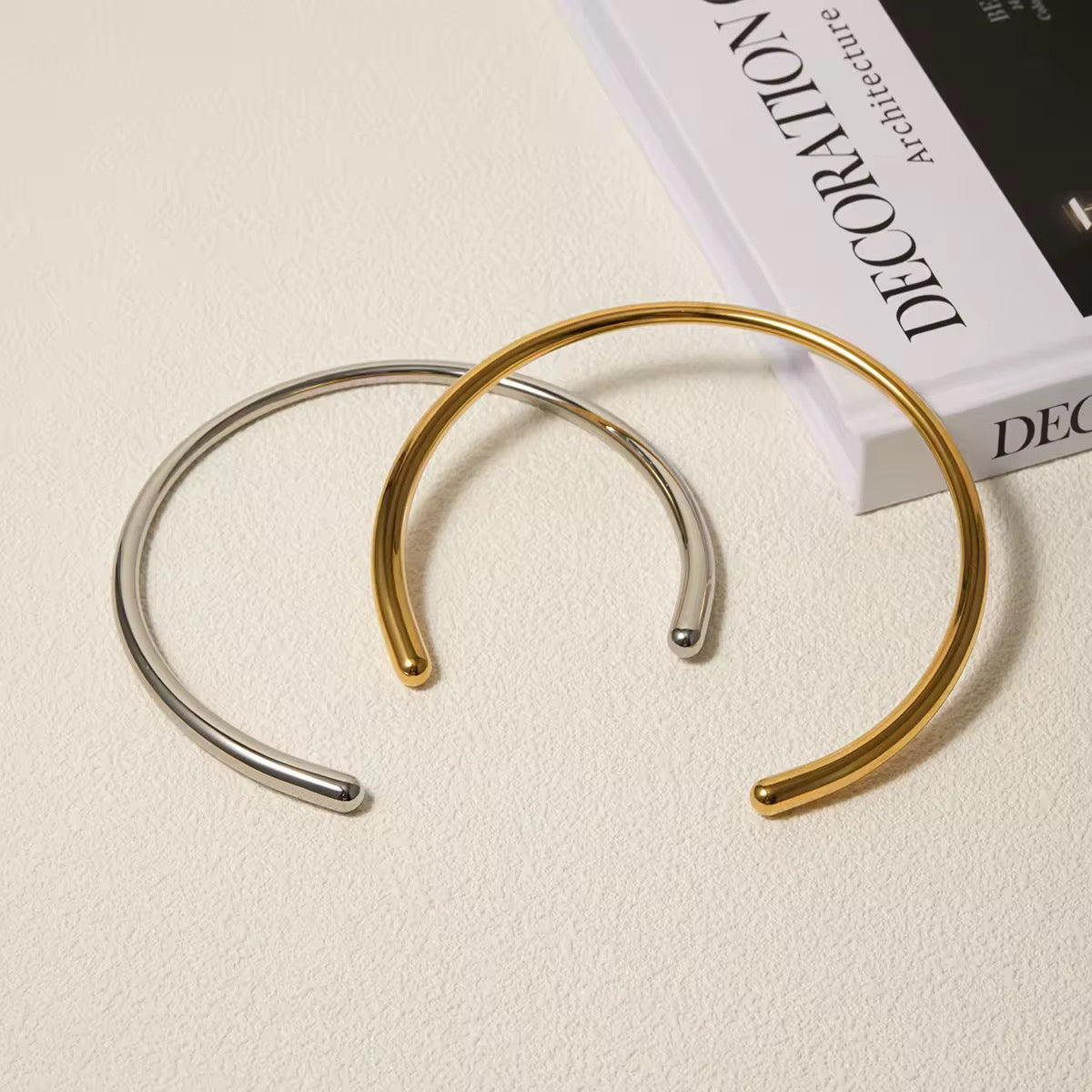 Aria –  Silver Tube Choker Necklace