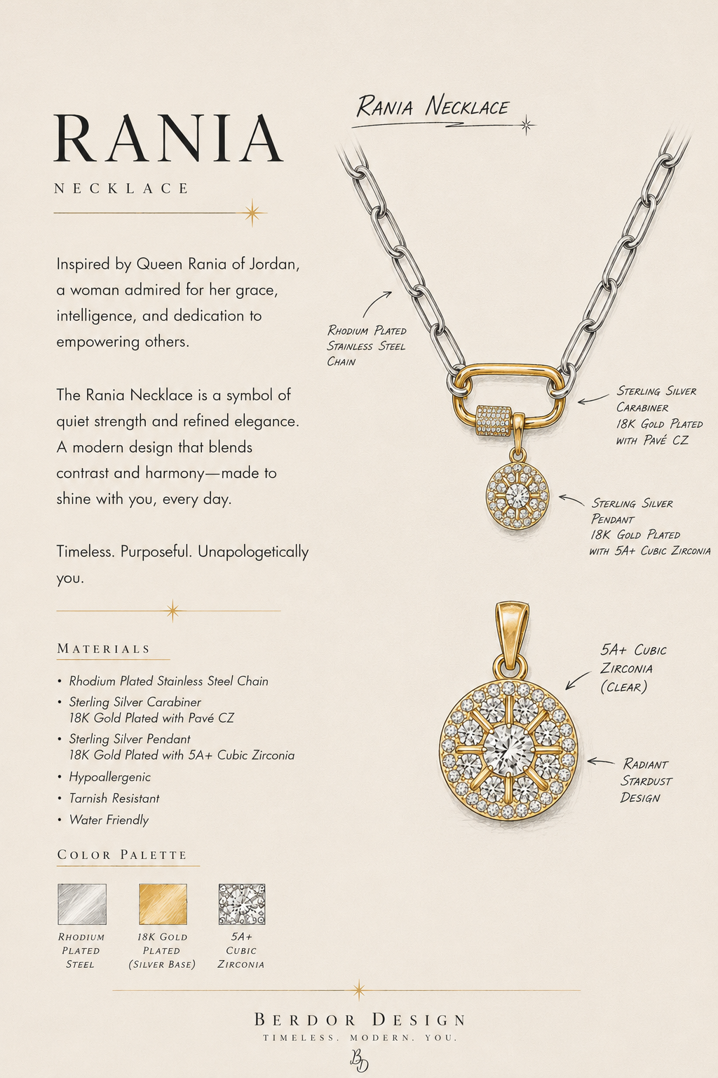 Rania Silver Necklace