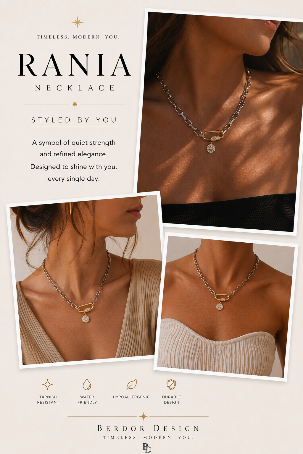 Rania Silver Necklace