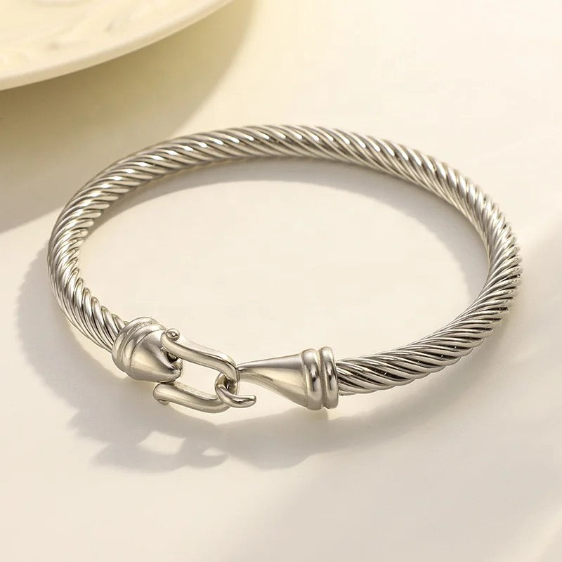 Miranda Silver Bangle