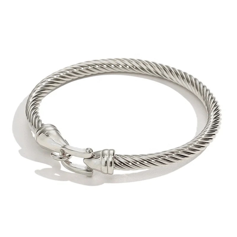 Miranda Silver Bangle