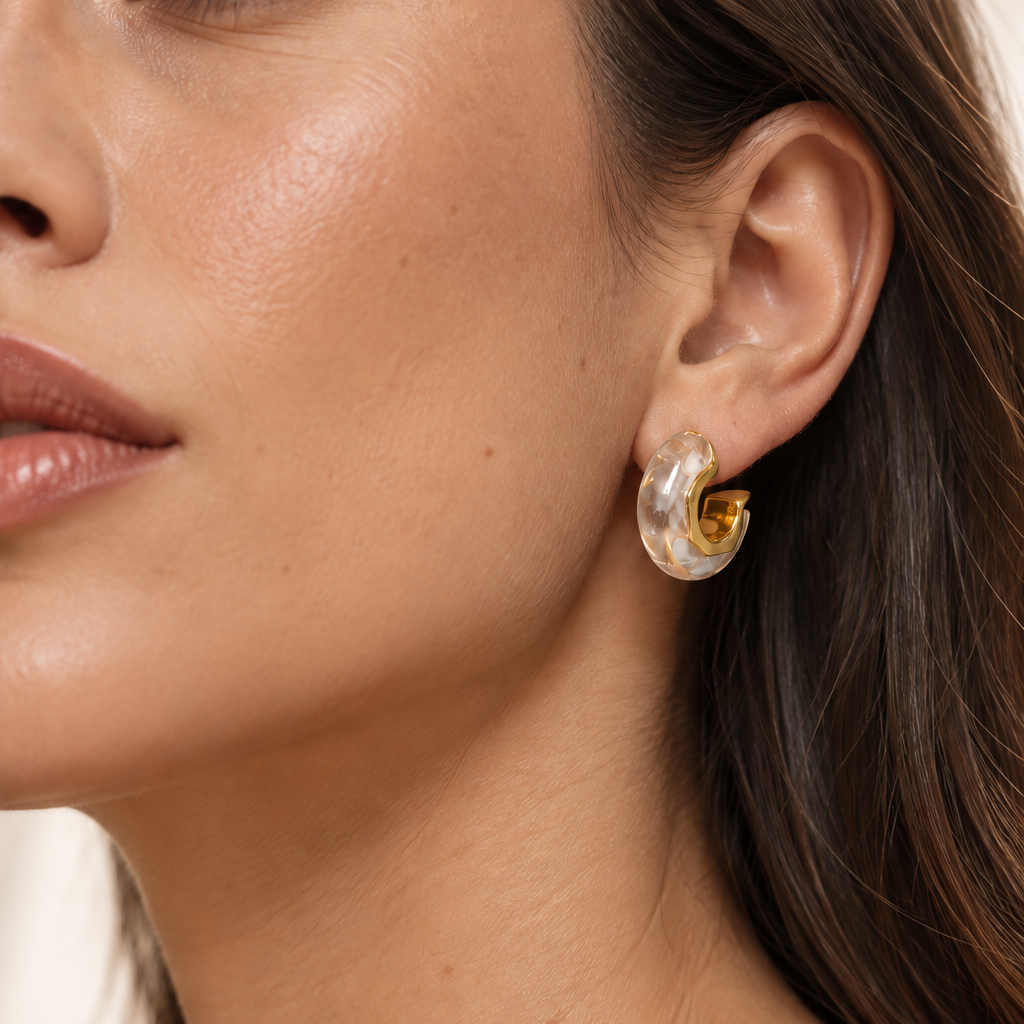 Nadya Clear Hoops