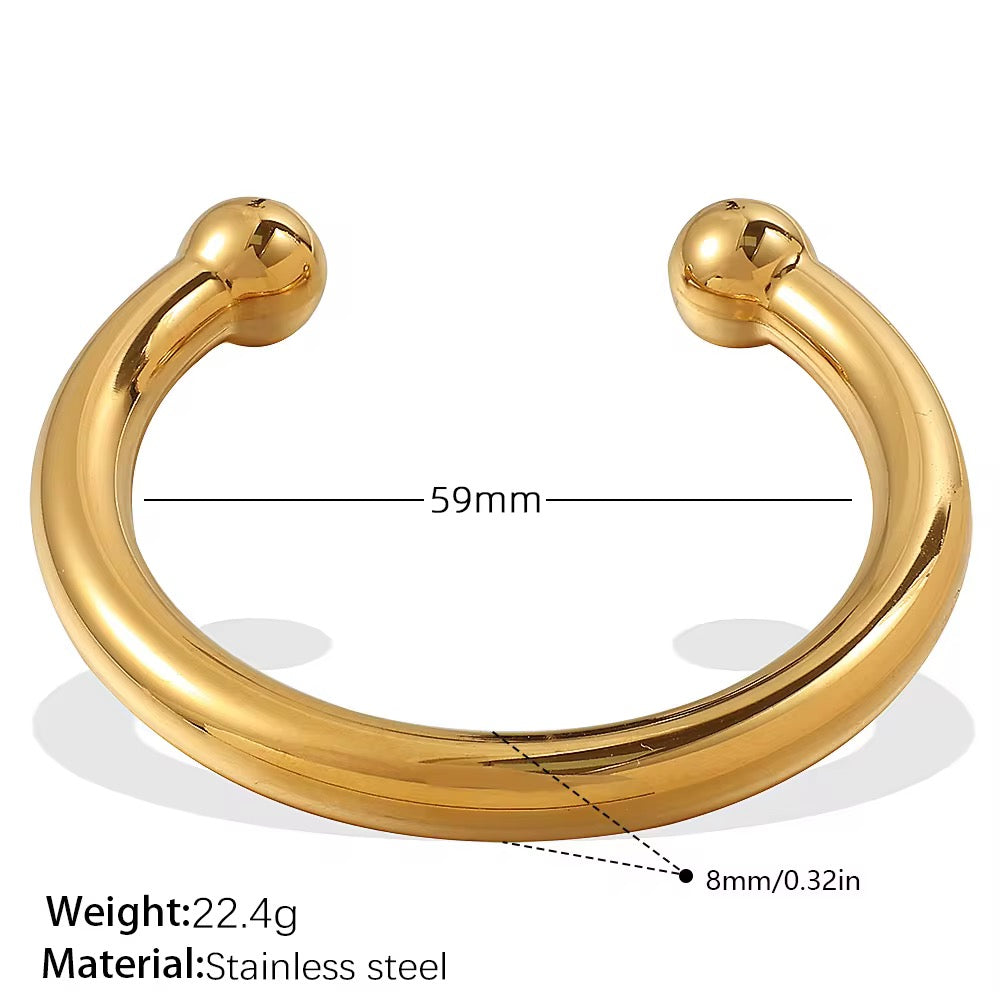 Colette Gold Bangle (Slim)
