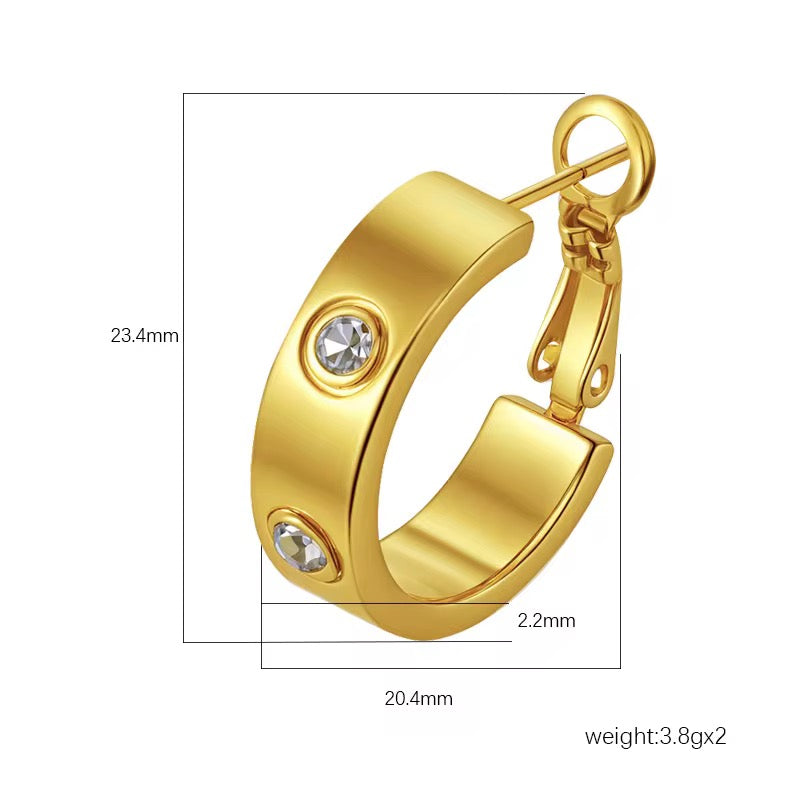 Jackie Gold Earrings