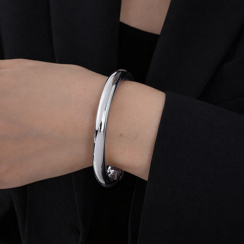 Colette Silver Bangle (Slim)