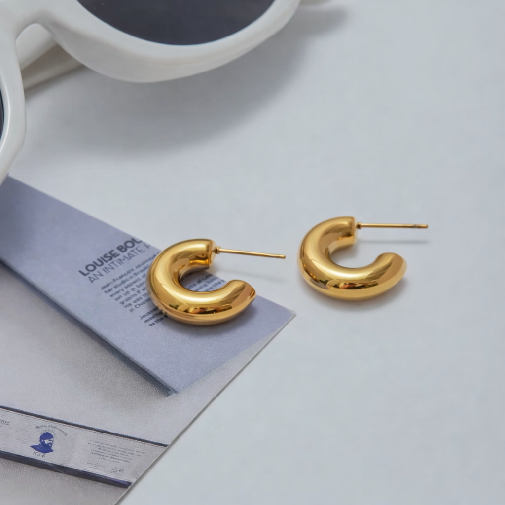 Diana Classic Gold Hoops
