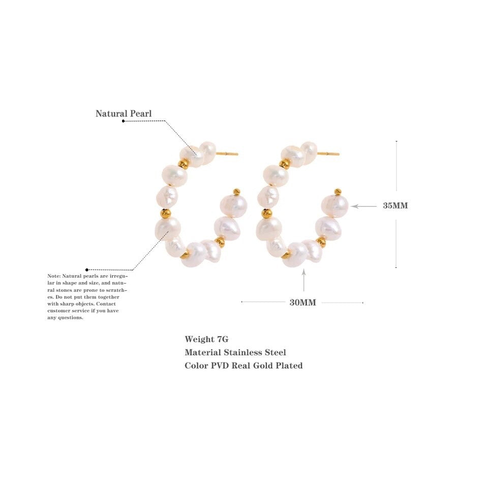 Alice Pearl Hoops