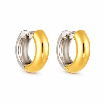 Tiziana Two-Tone Hoops