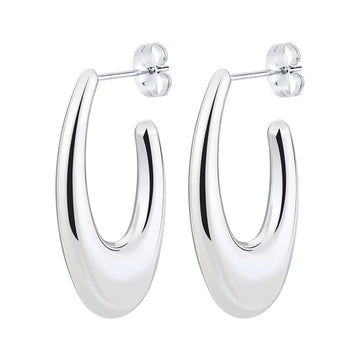 Parker Silver Hoops