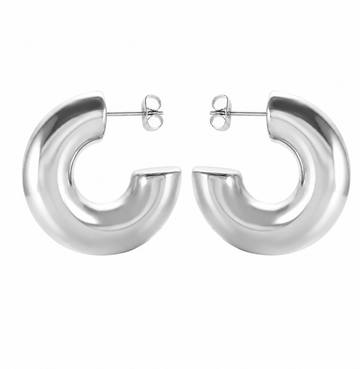 Cindy Silver Hoops