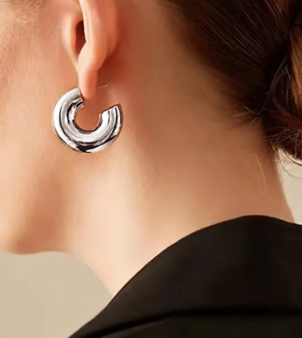 Cindy Silver Hoops