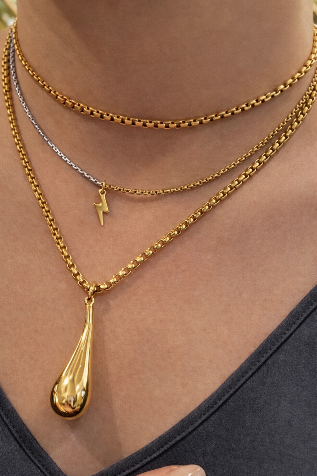Double Lighting Necklace