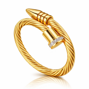 Twisted Nail Gold Ring