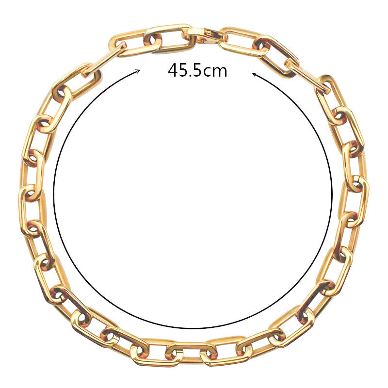 Zara Gold Oversized Link Necklace