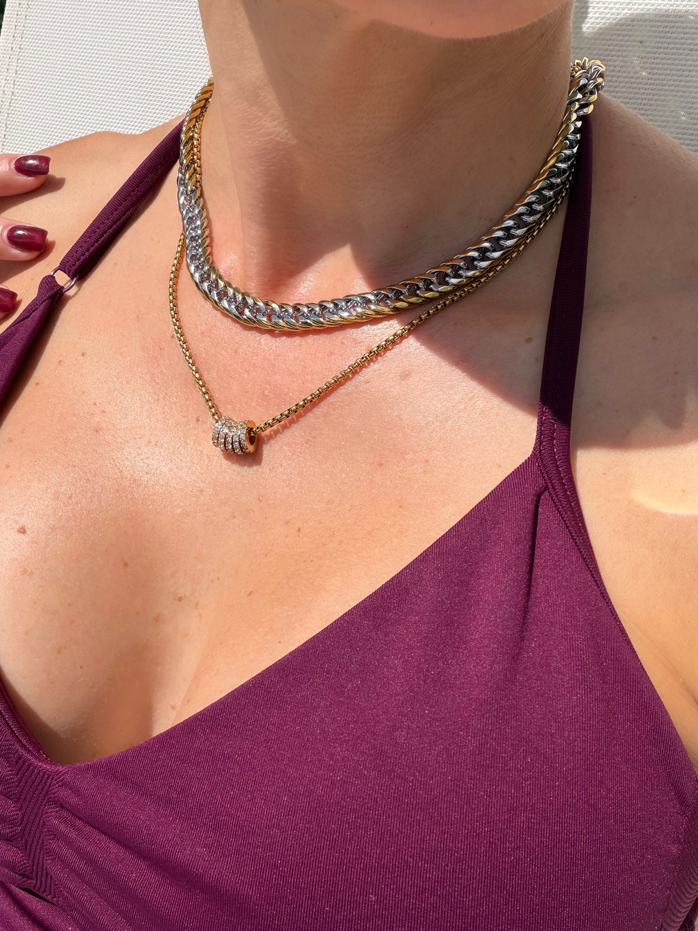 Anita Two-Tone Necklace