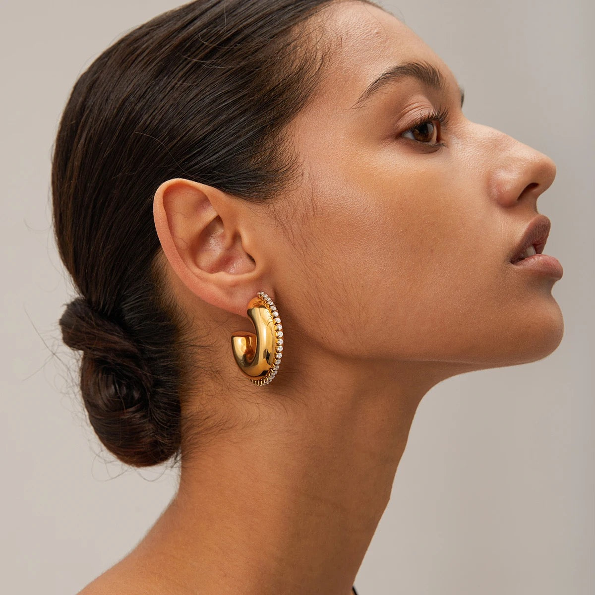 Cynthia Gold Hoops