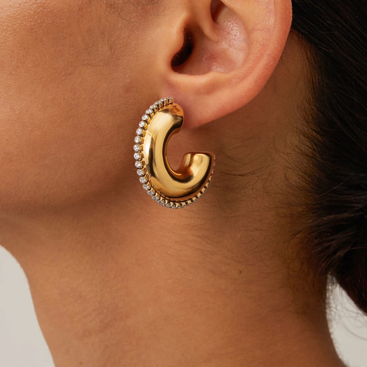 Cynthia Gold Hoops