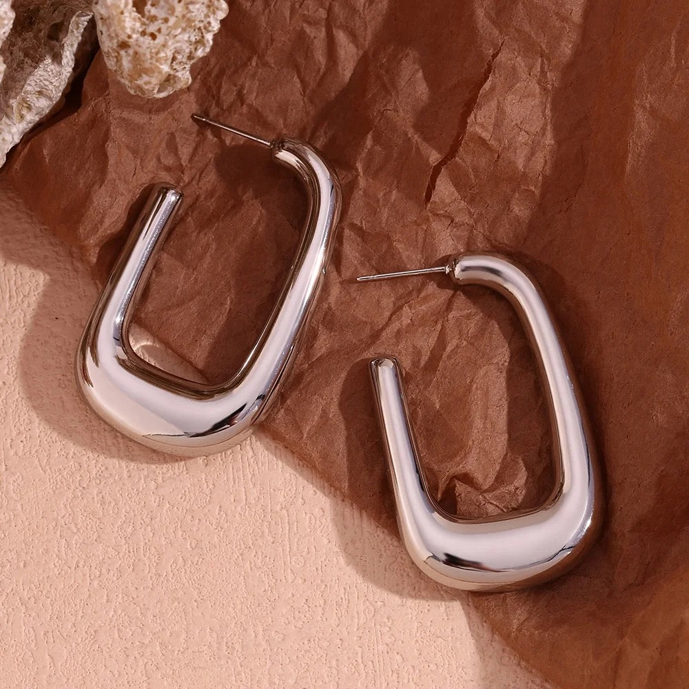 Fanny Silver Hoops