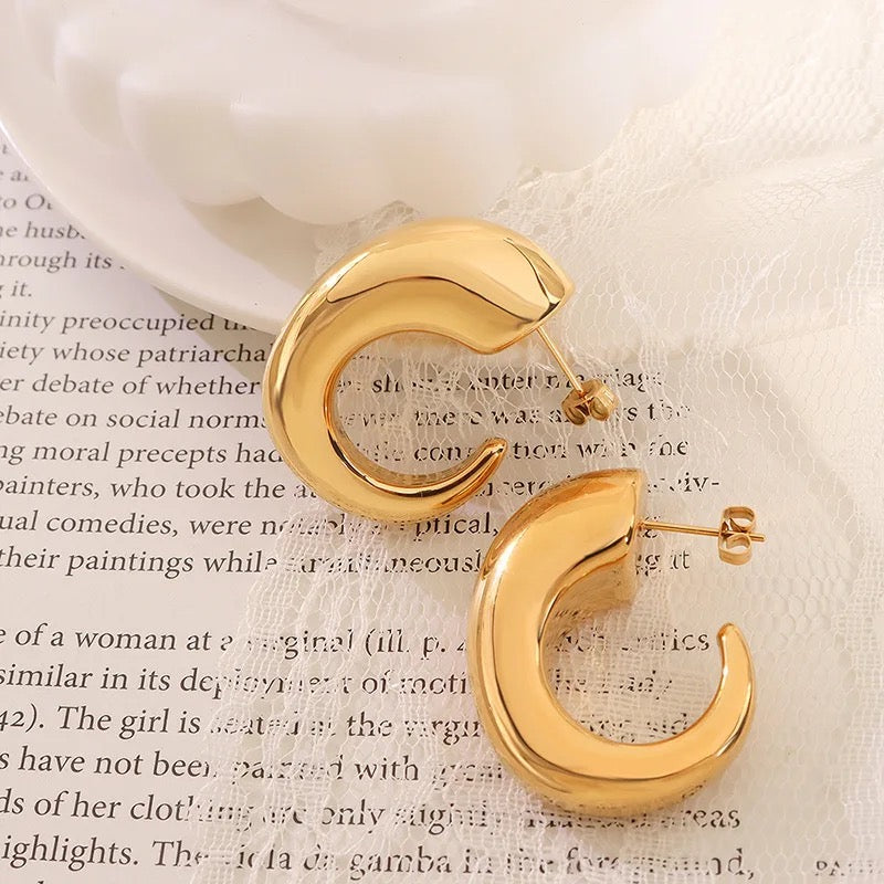 Ariel Gold Hoops