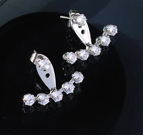  Cara Silver Zircon Earrings